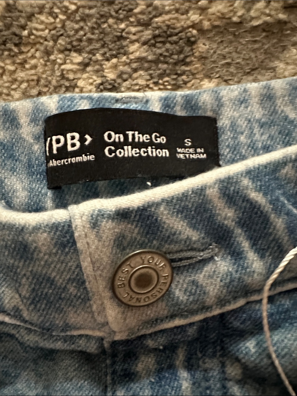 ABERCROMBIE YPB On The Go Travel Terry Short NWT - Picture 9 of 12